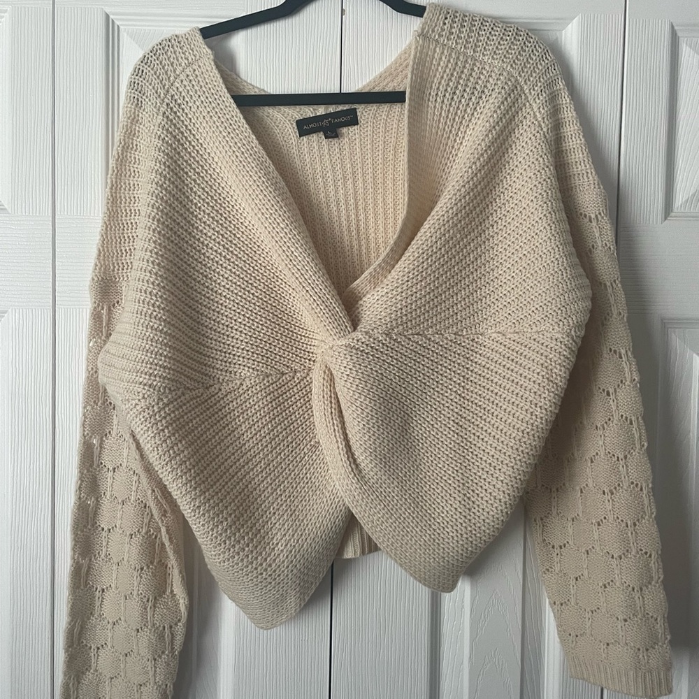 Almost Famous Twist Reversible Sweater